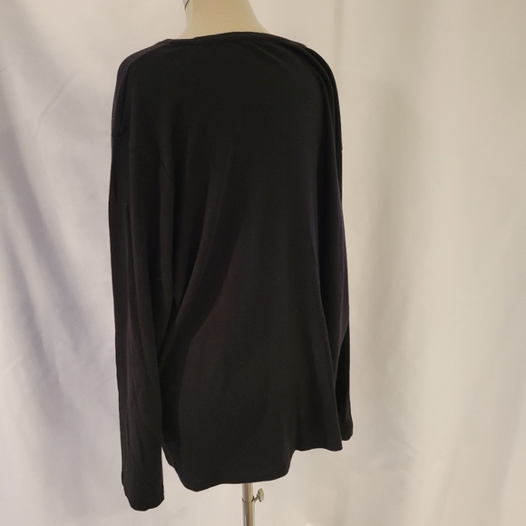 2 Falls Creek 100% Cotton 4X L/S Black and White Tees. - Picture 13 of 14